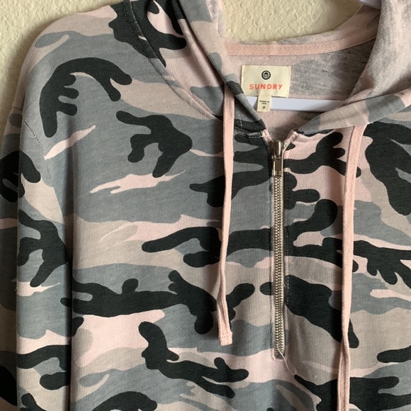 Sundry 1/4 zip pullover sweatshirt - Picture 2 of 4